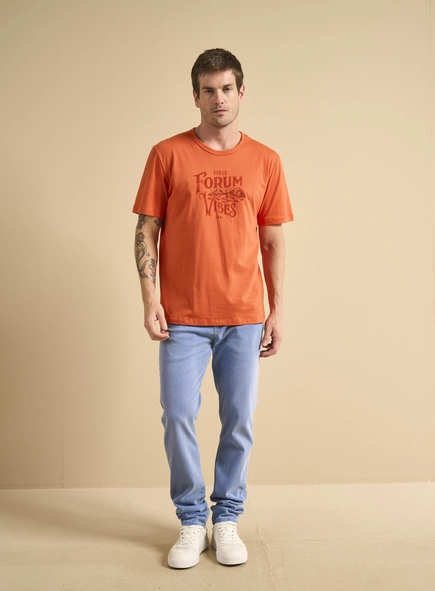 Camiseta Masculina New Box Estampada Com Bordado