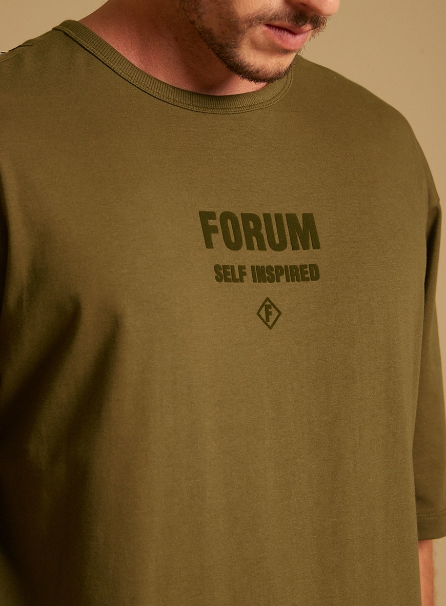 Camiseta Masculina Oversized Verde
