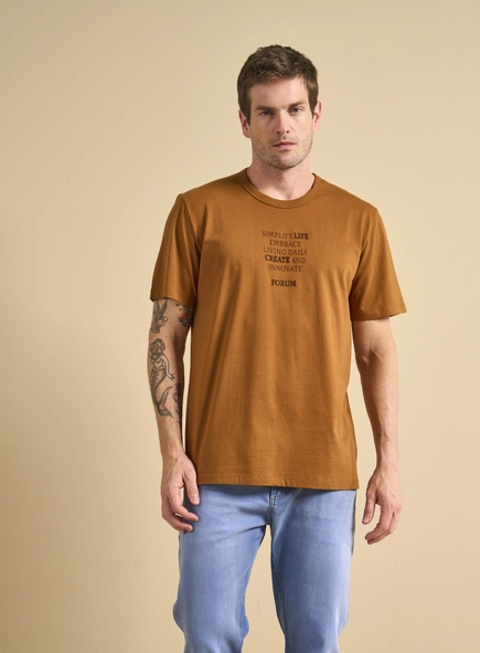 Camiseta Masculina New Box Com Bordado