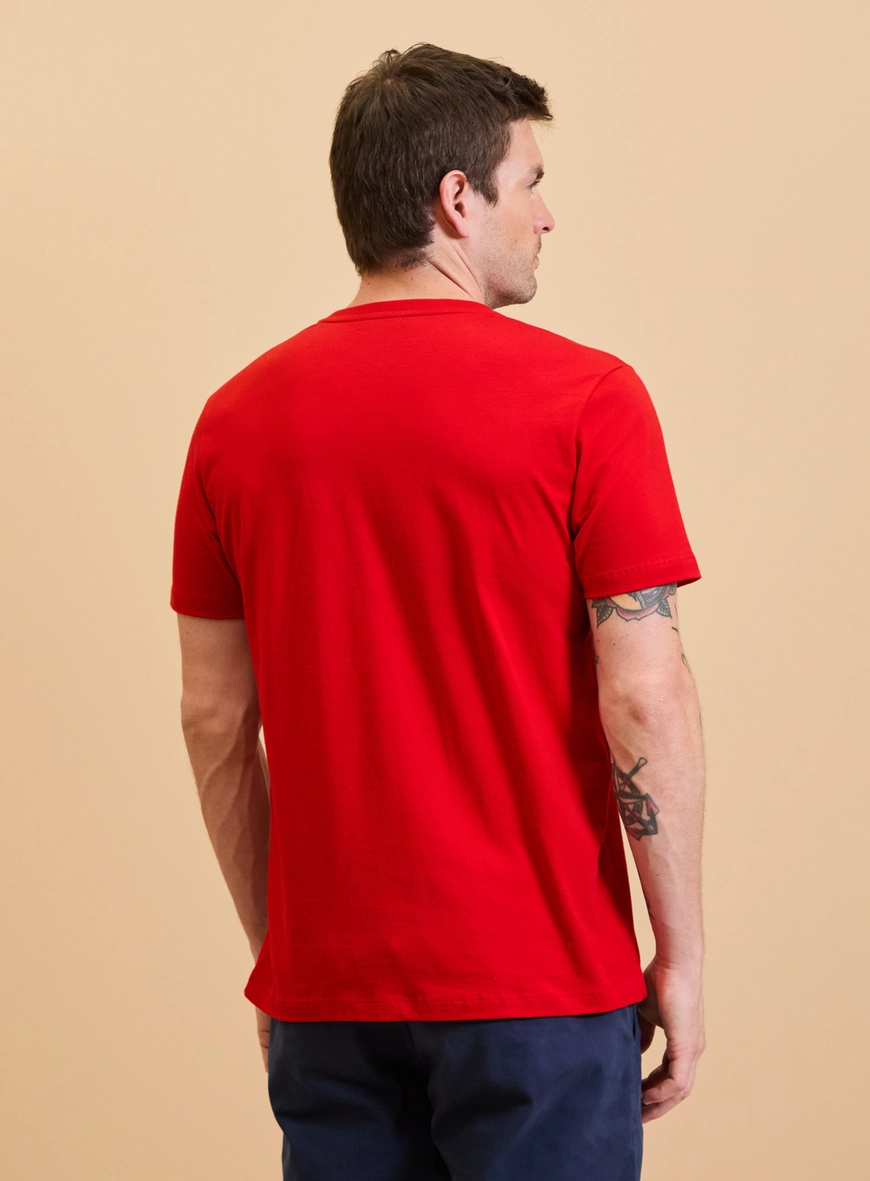 Camiseta Masculina New Slim Vermelho