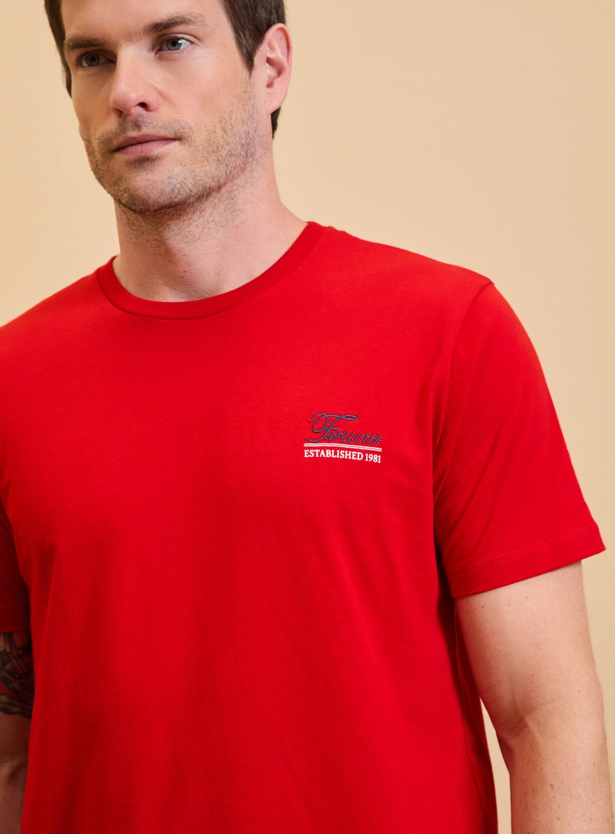 Camiseta Masculina New Slim Vermelho