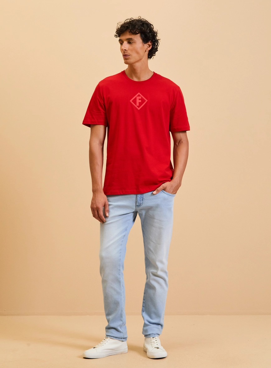 Camiseta Masculina New Box Vermelho