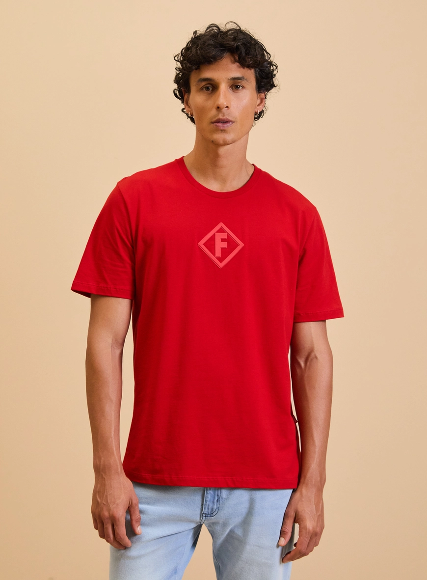 Camiseta Masculina New Box Vermelho
