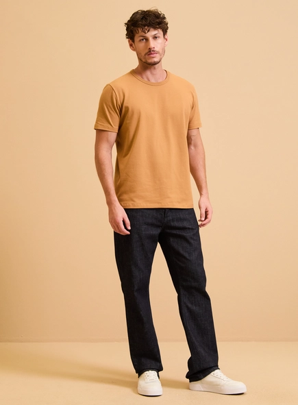 Camiseta Masculina New Slim Gola Ribana