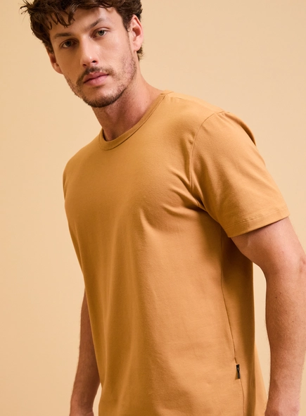Camiseta Masculina New Slim Gola Ribana