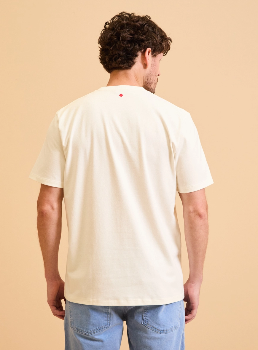Camiseta Masculina New Box Com Bordado Off Shell