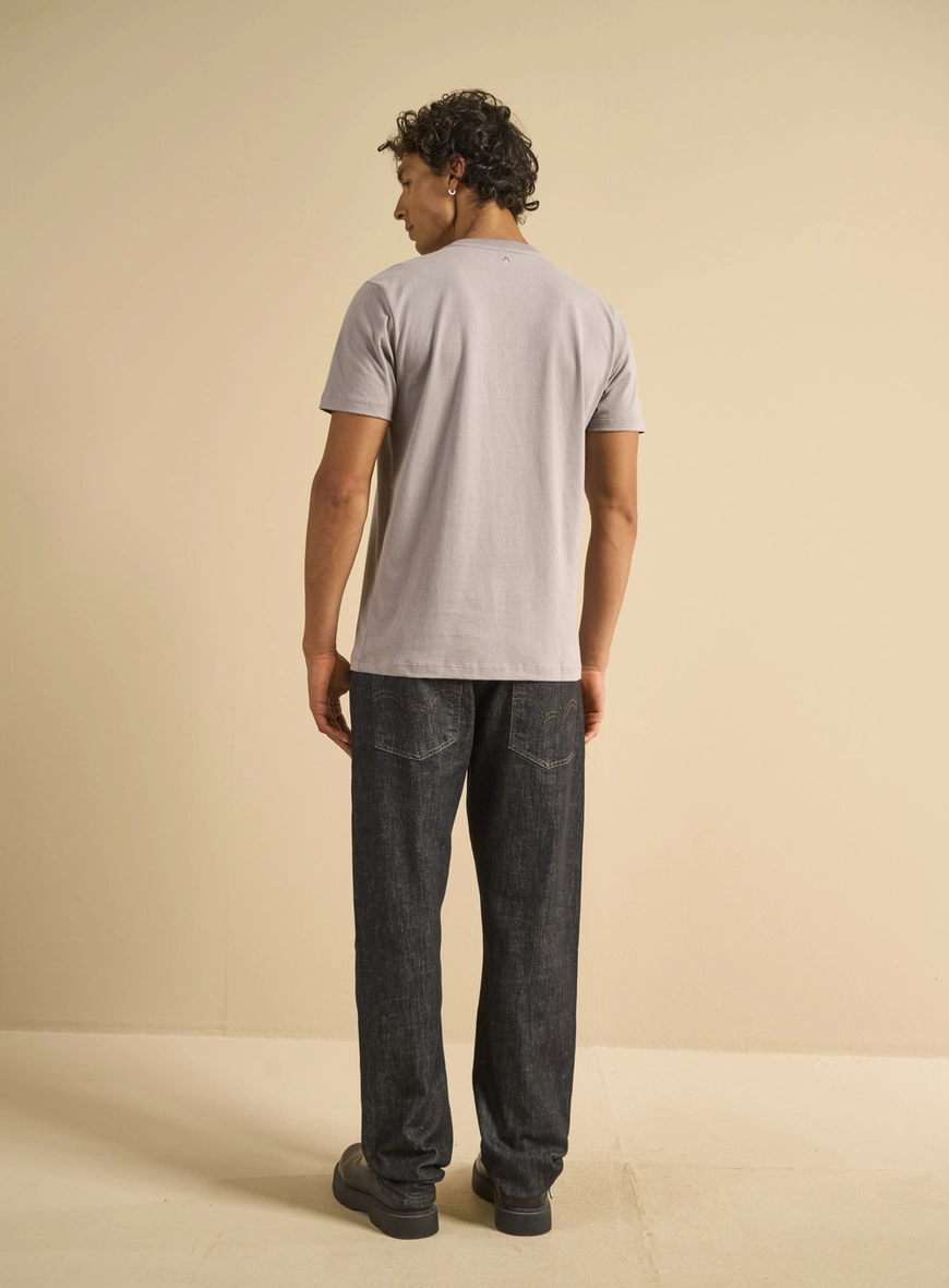 Camiseta Masculina New Slim 1991 Cinza Níquel