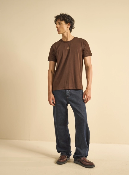 Camiseta Masculina New Slim Detalhe Frontal
