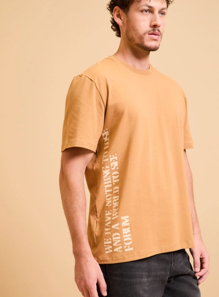 Camiseta Masculina New Box Bege