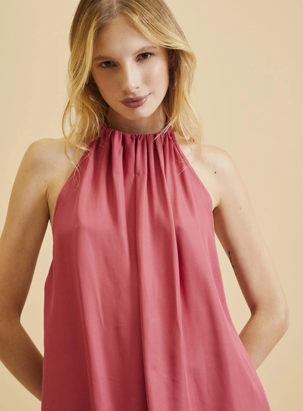 Blusa Frente Única Com Franzido