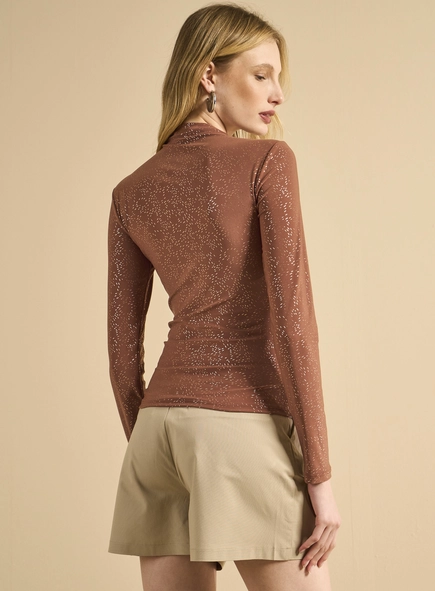 Blusa Manga Longa Acetinado