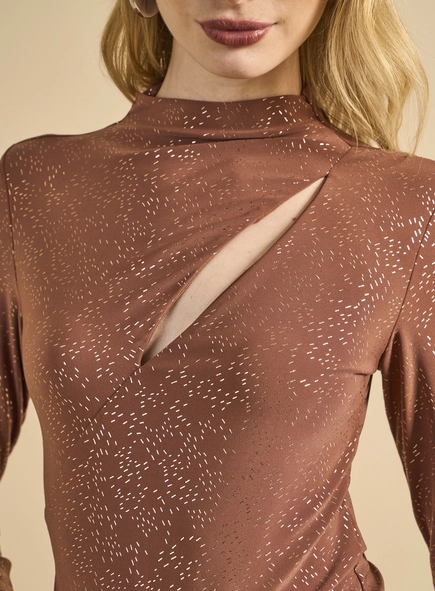 Blusa Manga Longa Acetinado