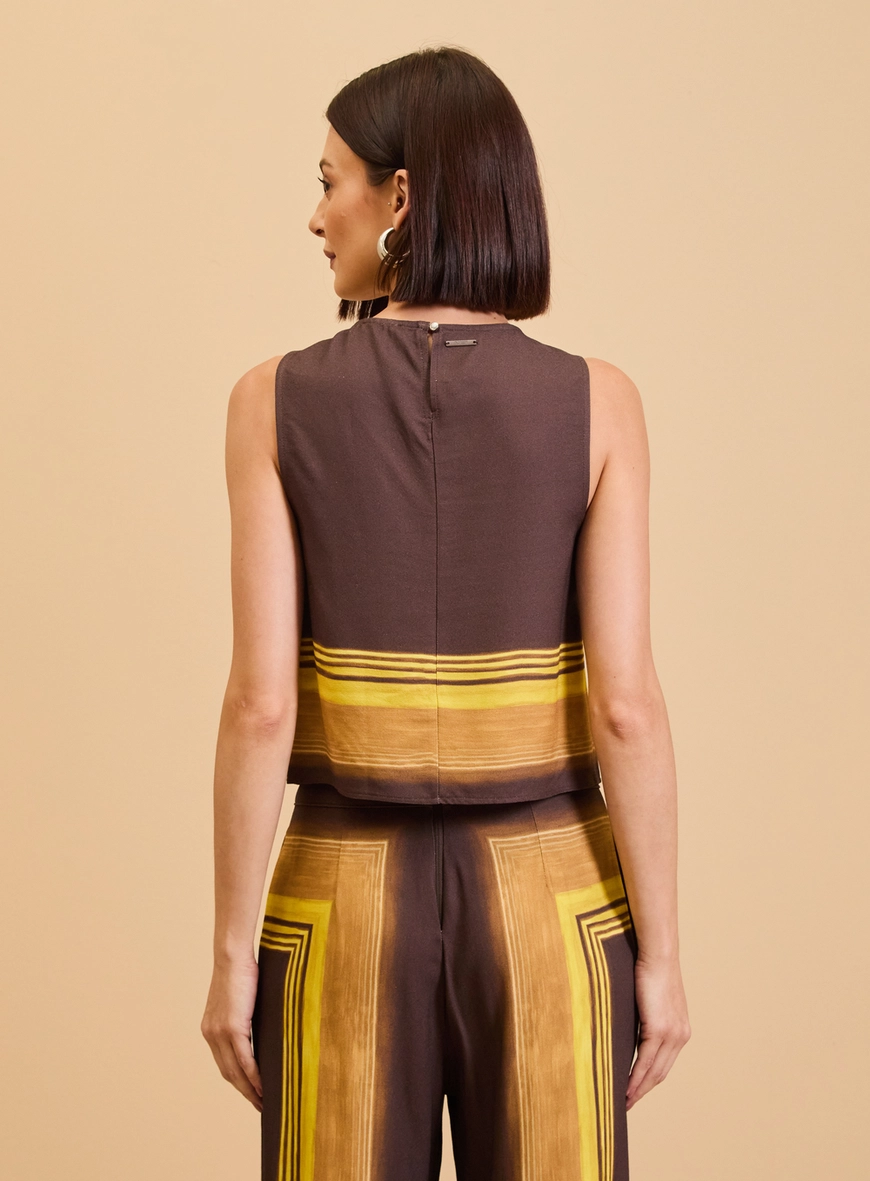 Blusa Reta Estampada - Horizontes Estampados