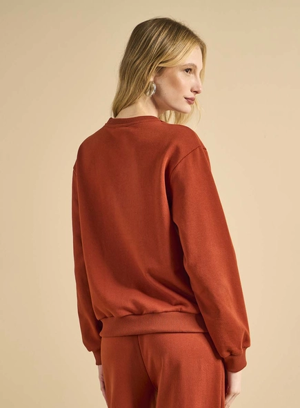 Blusão Moletom Feminino Gola Ribana
