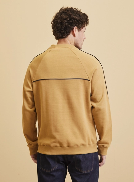 Blusão Moletom Masculina Com Contraste
