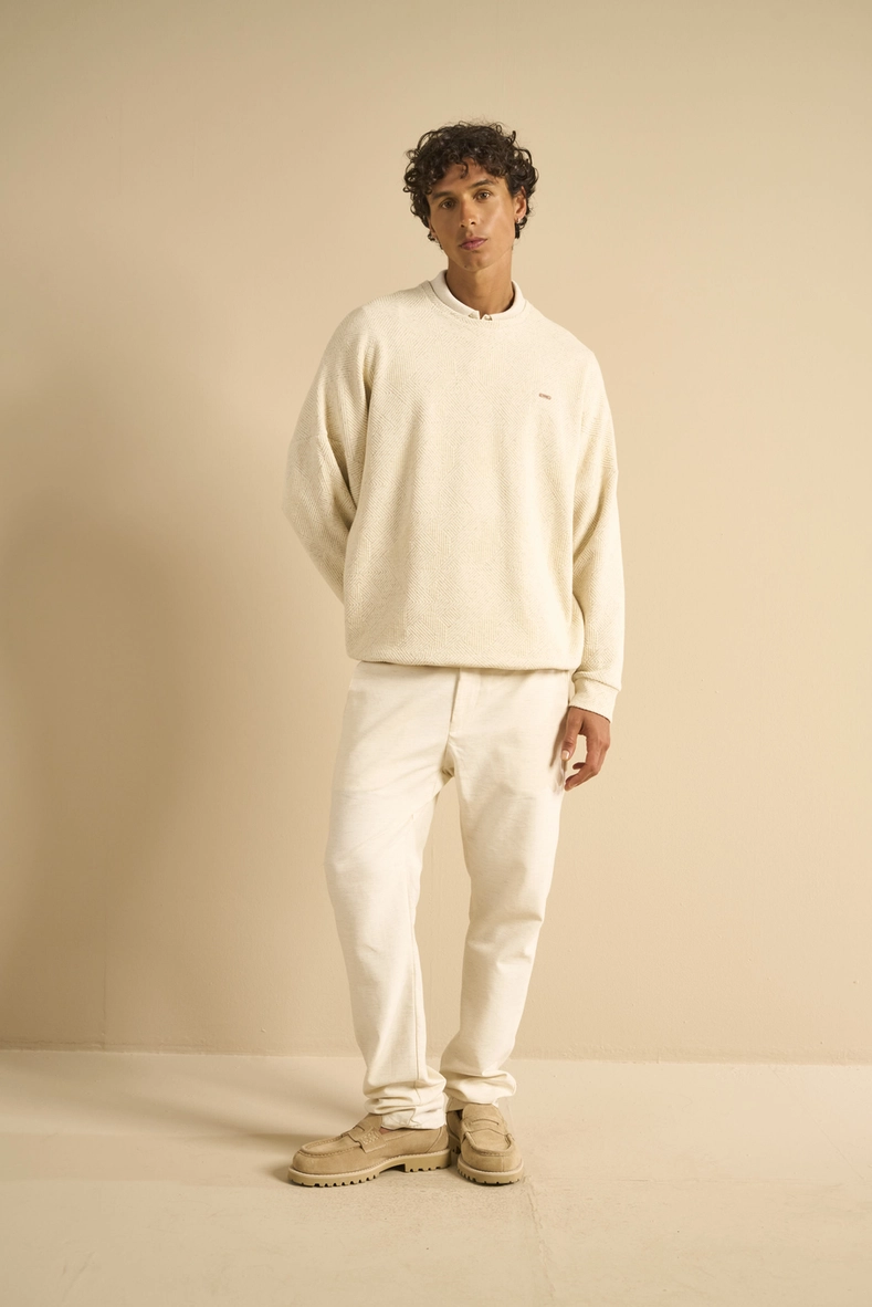 Blusão Masculino New Comfort Texturizado Bege