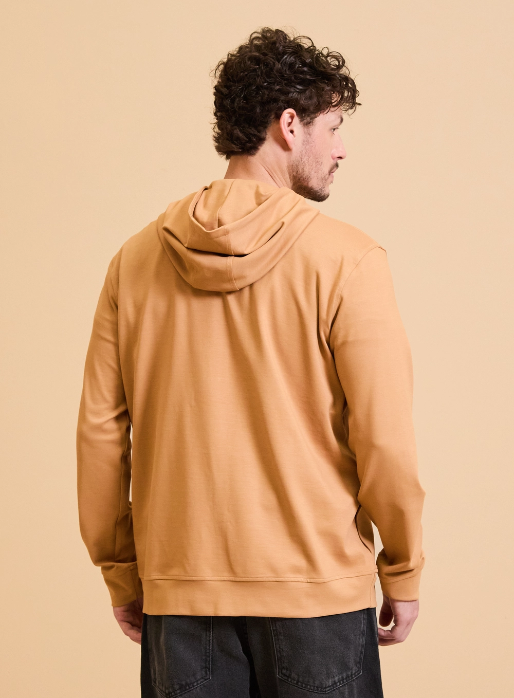 Blusão Masculino New Comfort Com Zíper Bege 2