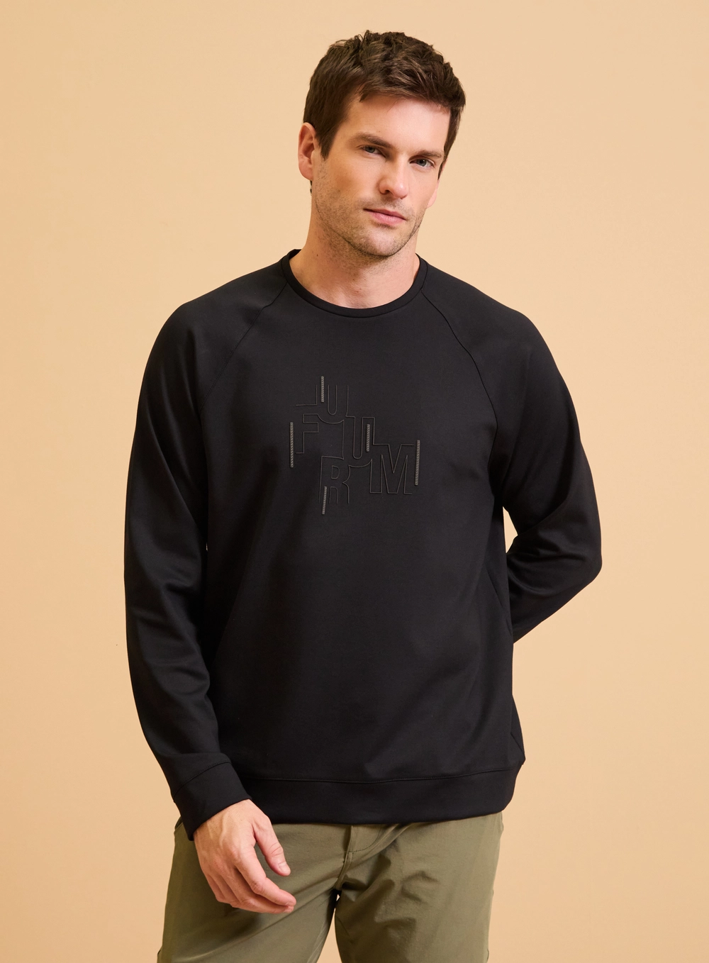 Blusão Masculino New Comfort Com Detalhe Preto 3