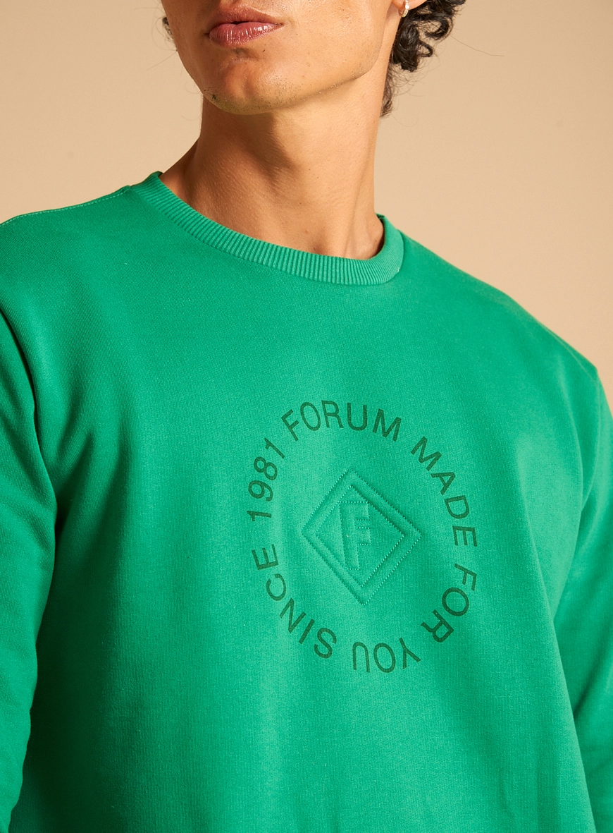 Blusão Moletom Masculino Com Bordado Verde Vanity