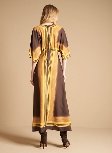 Vestido Maxi Midi Evasê - Horizontes