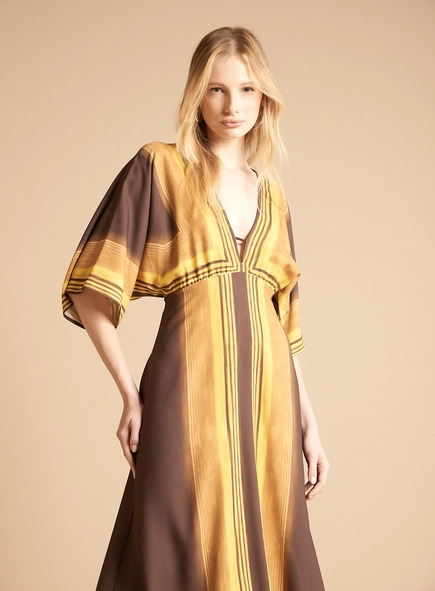 Vestido Maxi Midi Evasê - Horizontes