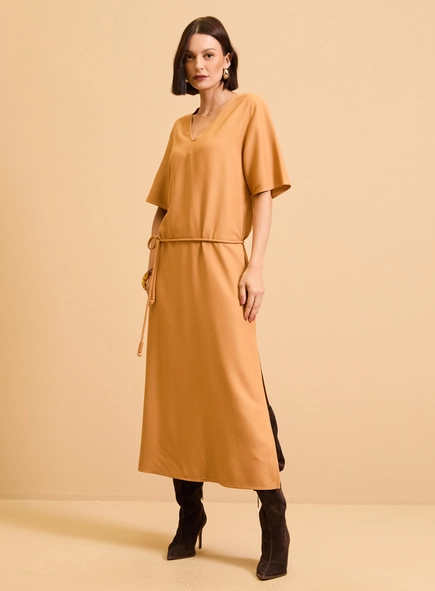 Vestido Midi Slim T-shirt Dress