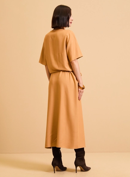 Vestido Midi Slim T-shirt Dress
