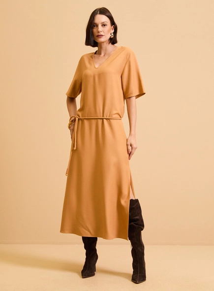 Vestido Midi Slim T-shirt Dress