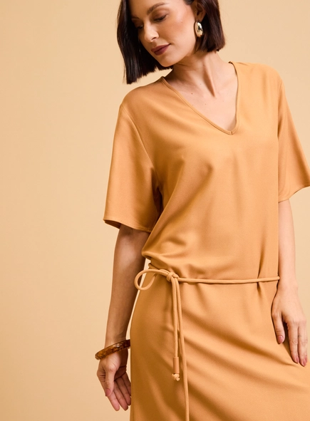 Vestido Midi Slim T-shirt Dress