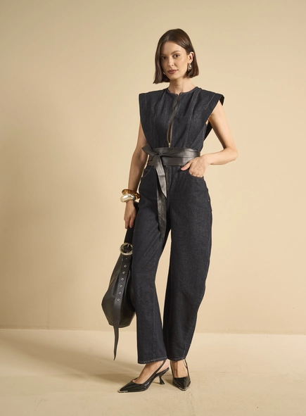 Macacão Jeans Celine