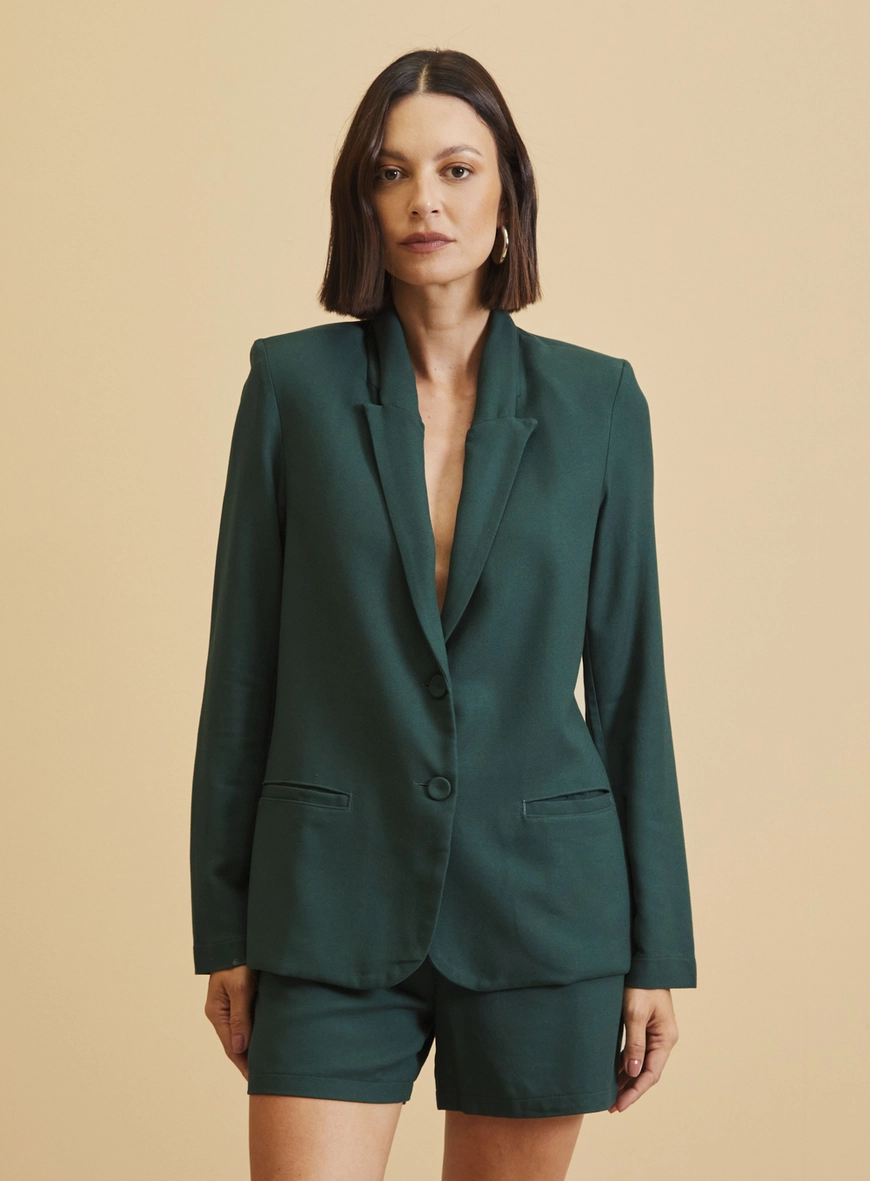 Blazer Alfaiataria Feminino Verde