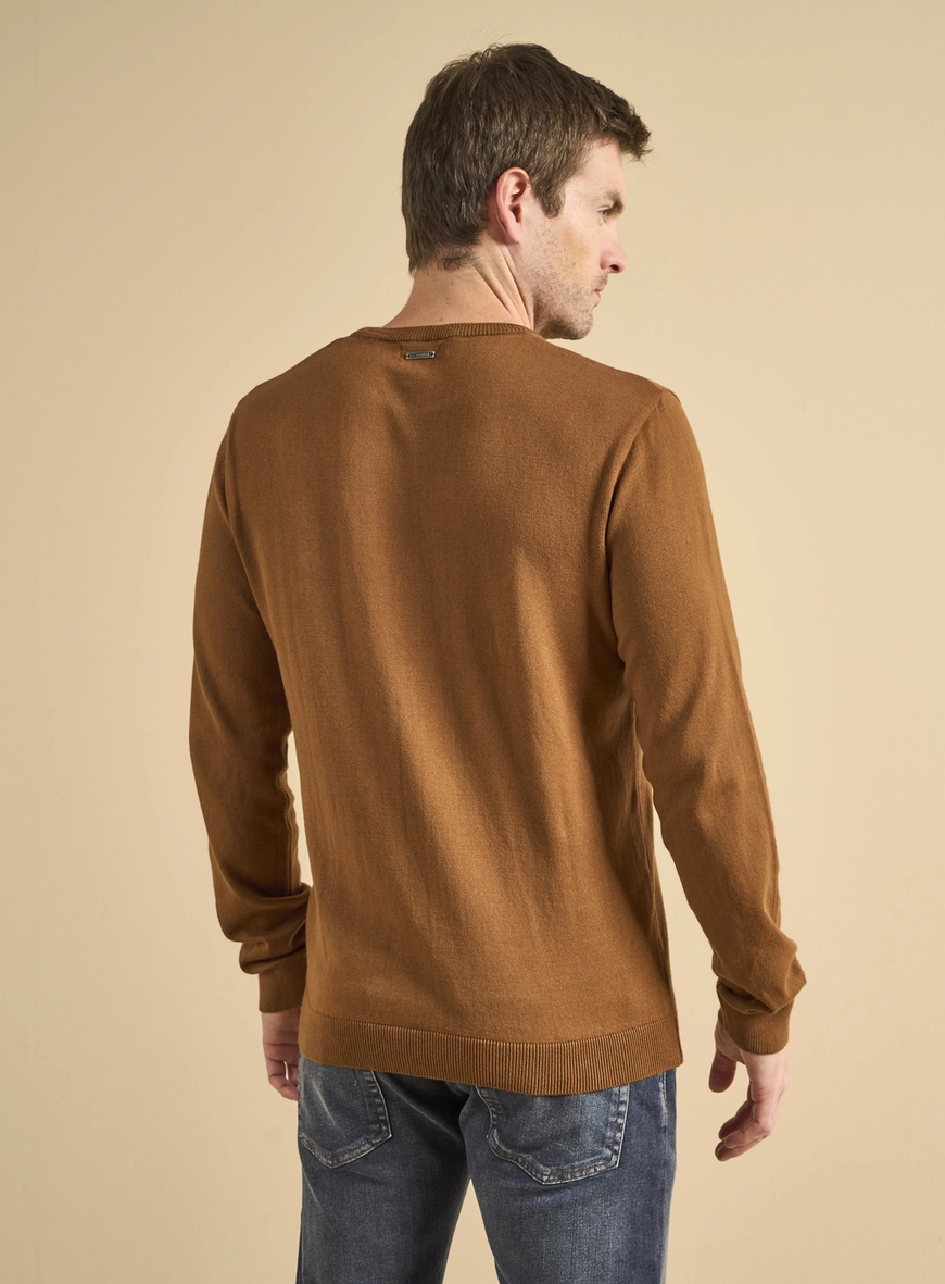 Suéter Tricô Masculino Fifties Marrom