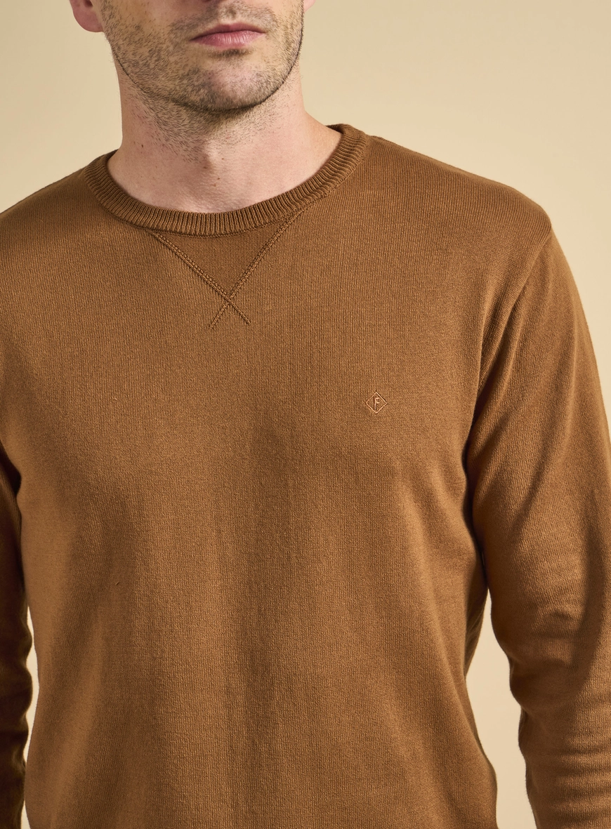 Suéter Tricô Masculino Fifties Marrom