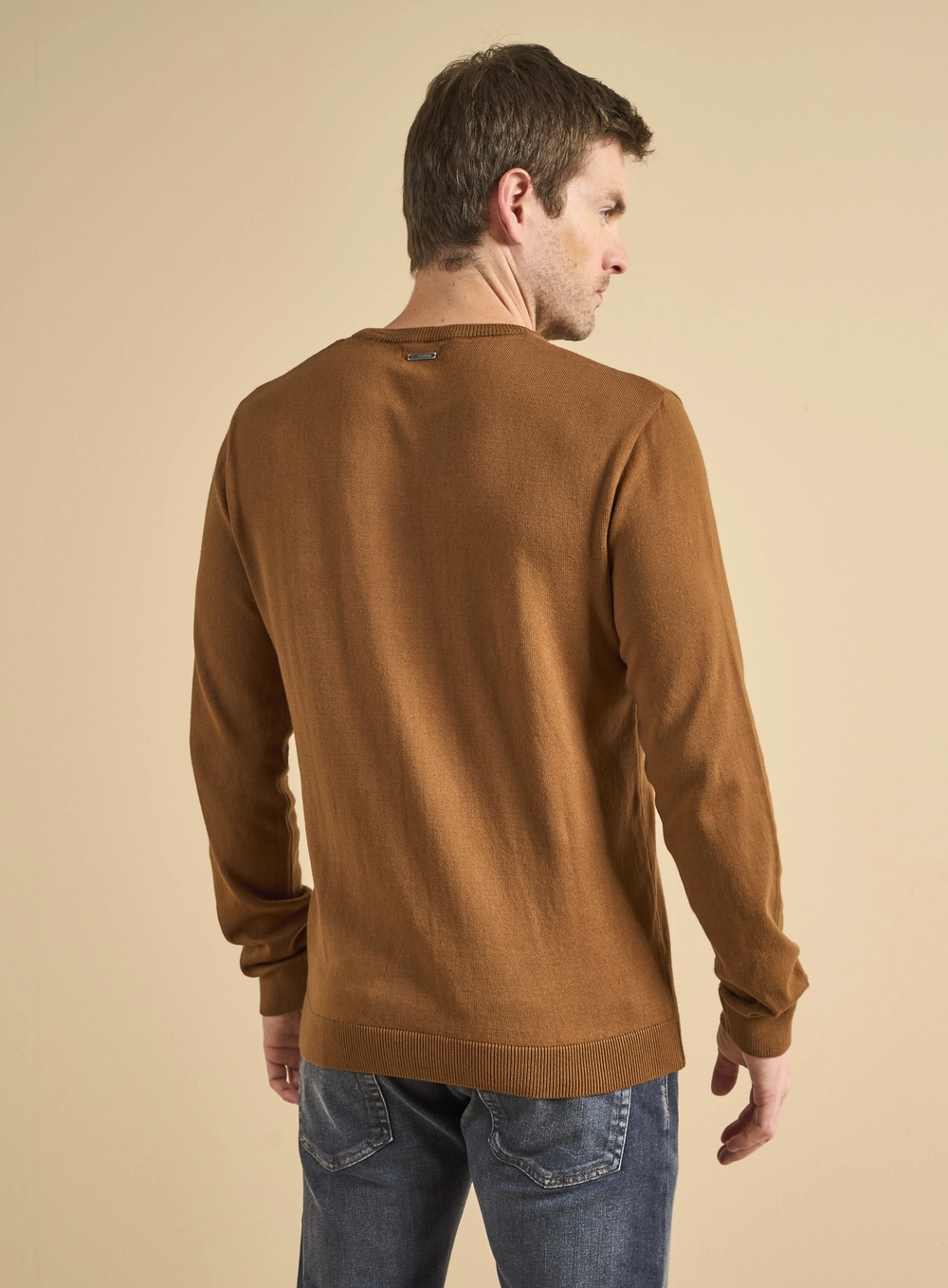 Suéter Tricô Masculino Fifties Marrom 2