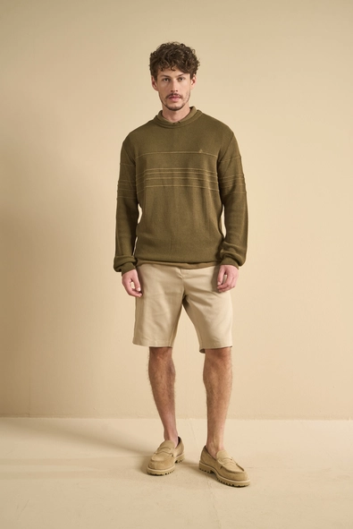 Suéter Tricô Masculino Jacquard
