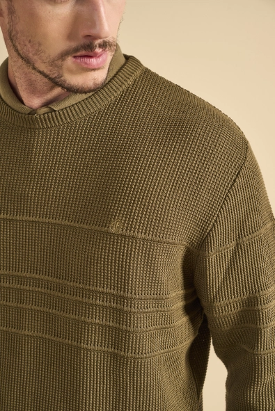Suéter Tricô Masculino Jacquard