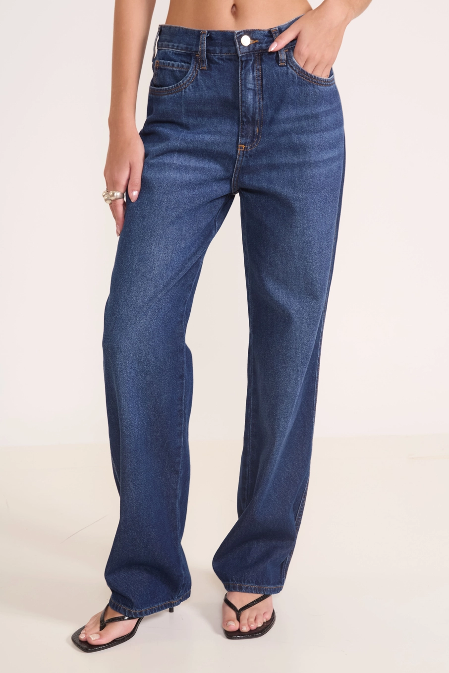 Calça Jeans Wide Leg Barcelona Índigo