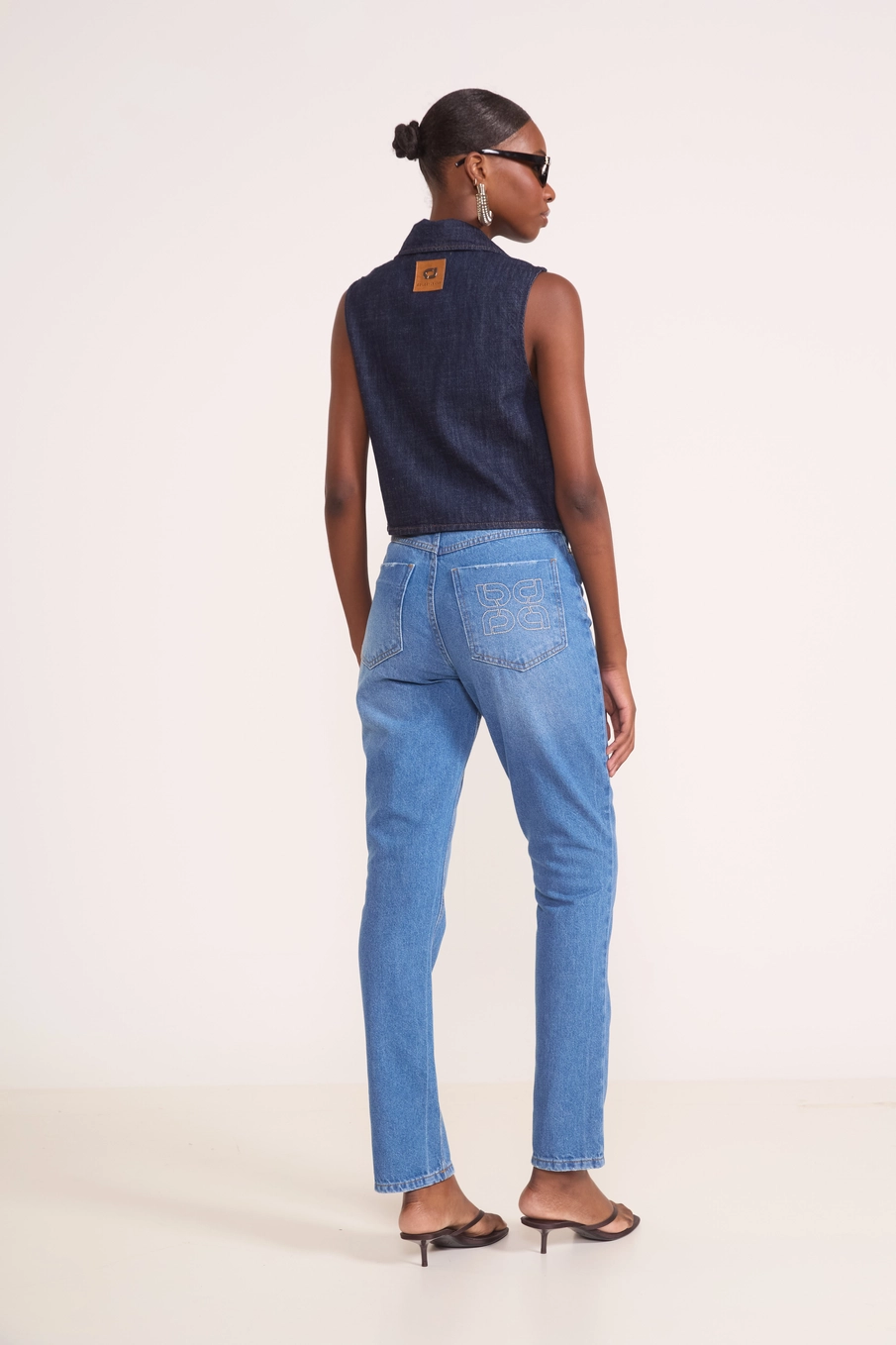 Calça Jeans Reta Roma Índigo