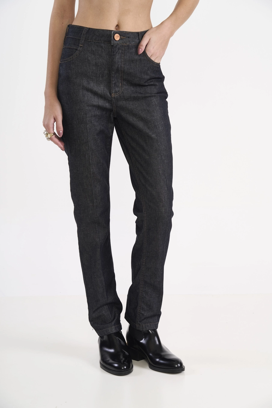 Calça Jeans Reta Roma Índigo