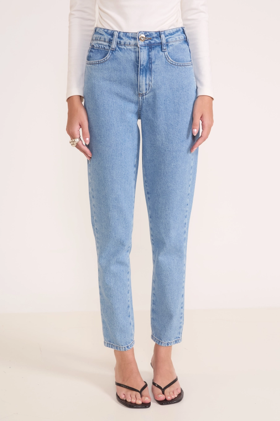 Calça Jeans Mom Madrid Índigo