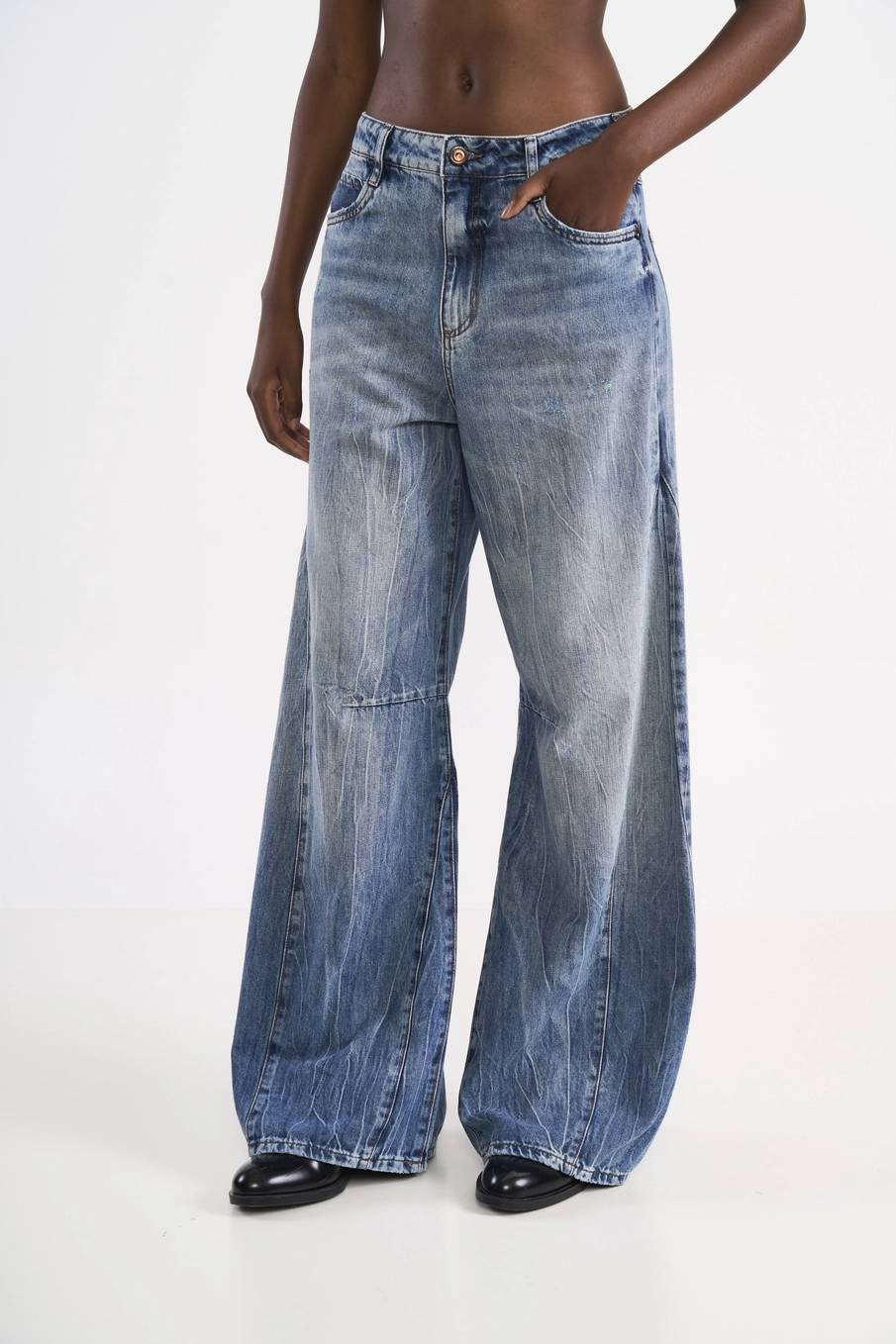 Calça Jeans Baggy Seul Índigo