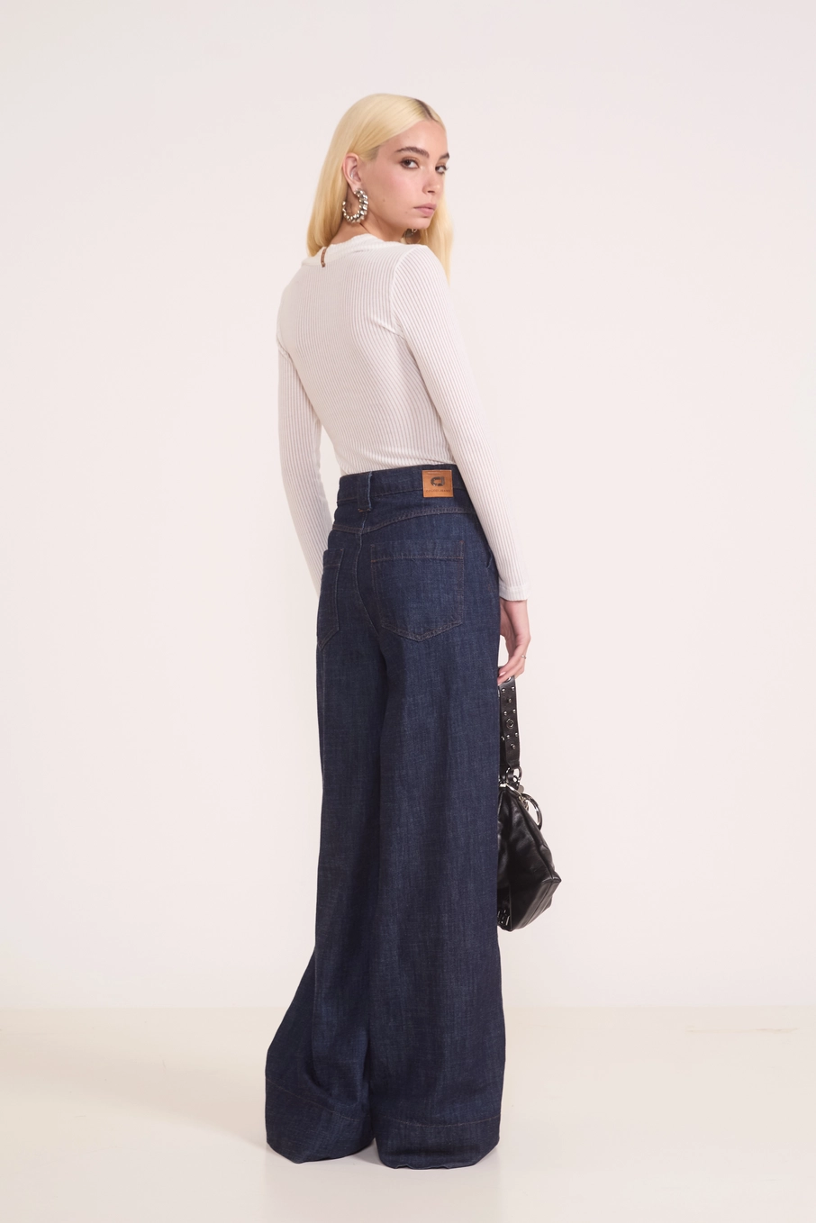 Calça Jeans Pantalona Oversized Lisboa Índigo