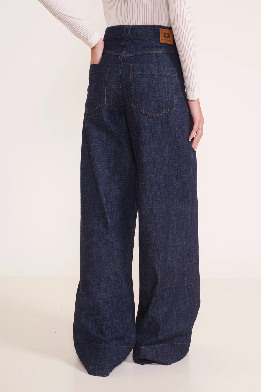 Calça Jeans Pantalona Oversized Lisboa Índigo