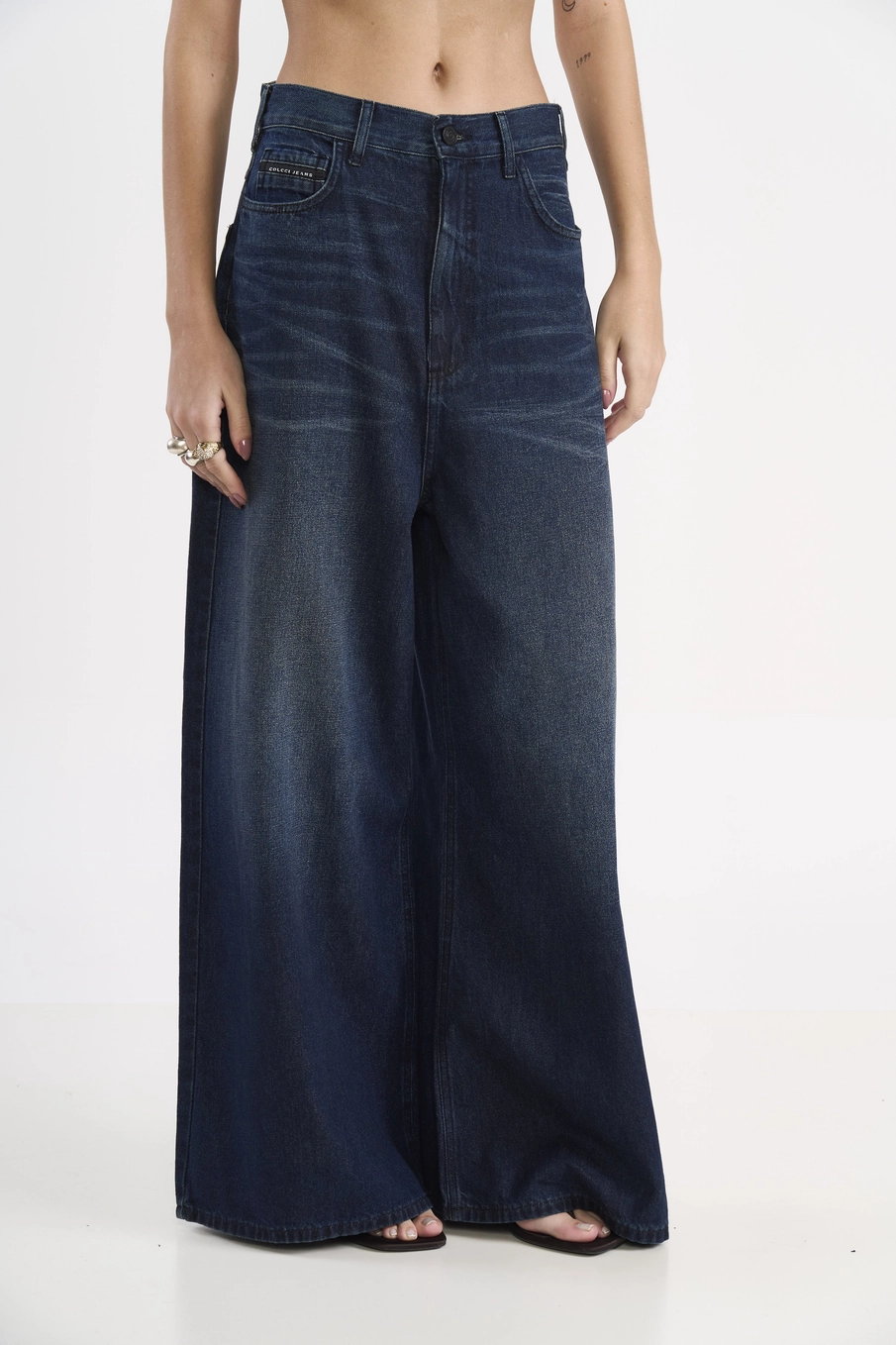 Calça Jeans Pantalona Califórnia Índigo