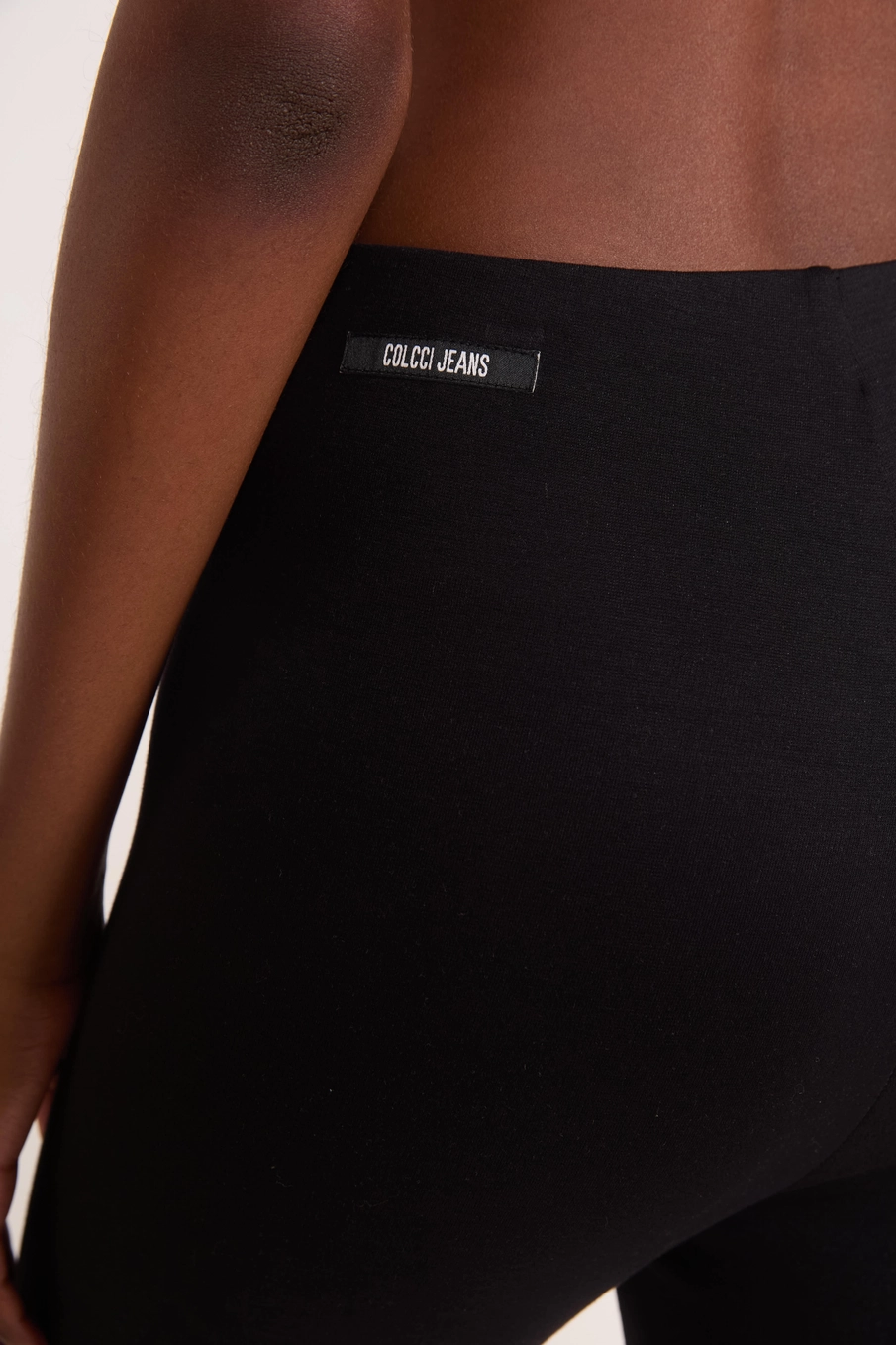 Calça Legging Com Pezinho Preto