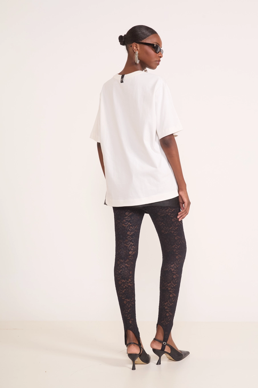 Calça Fusô Em Renda Preto