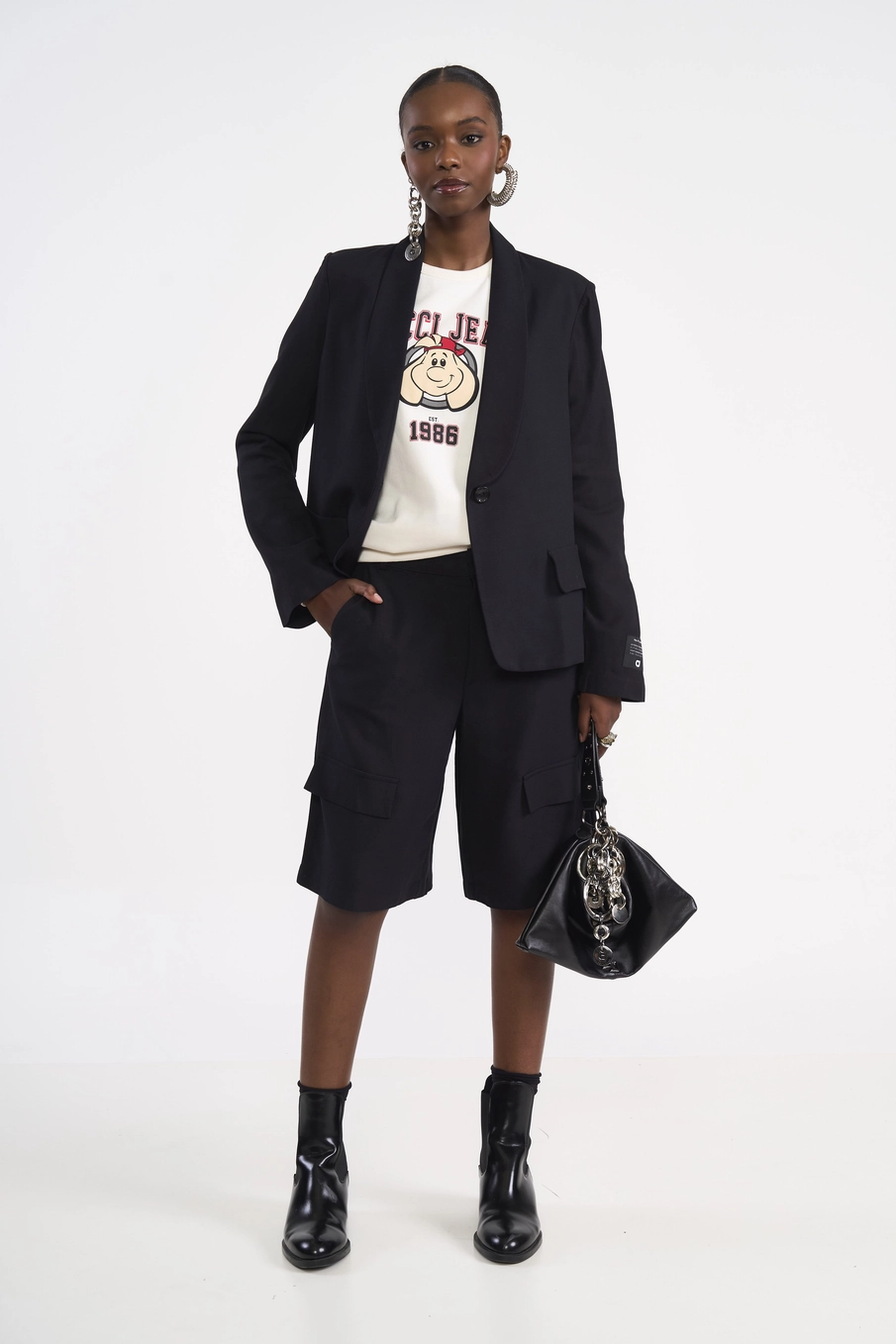 Bermuda Colcci Jeans Preto