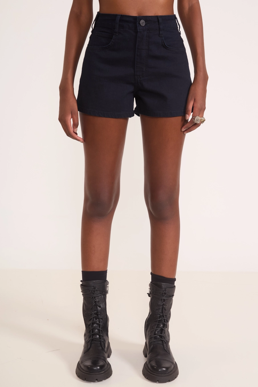 Short Jeans Skinny Santorini Índigo