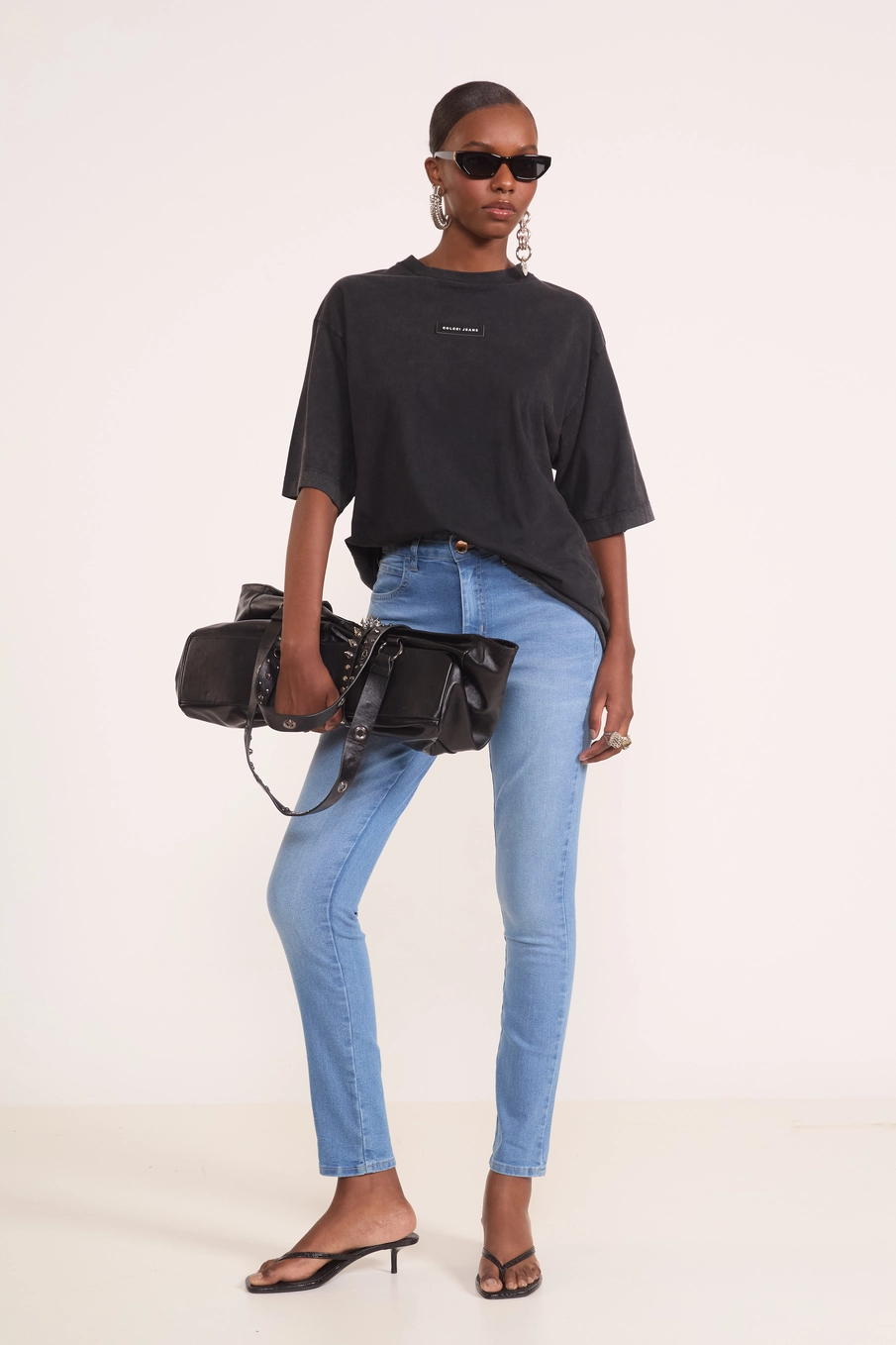 Camiseta Boxy Stonewashed Preto