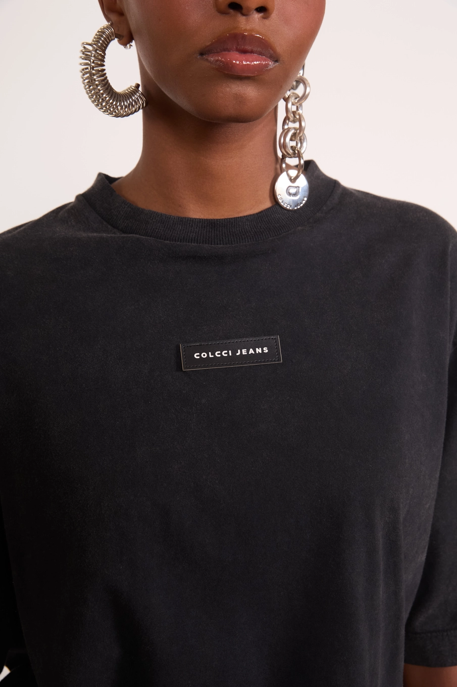 Camiseta Boxy Stonewashed Preto